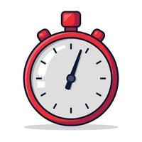 Red Timer Stopwatch vector