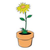 cute flower illustration graphic vector