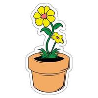 cute flower illustration graphic vector