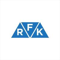 FRK triangle shape logo design on white background. FRK creative initials letter logo concept. vector