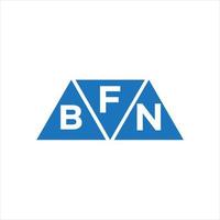 FBN triangle shape logo design on white background. FBN creative initials letter logo concept.FBN triangle shape logo design on white background. FBN creative initials letter logo concept. vector