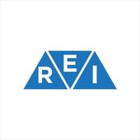 ERI triangle shape logo design on white background. ERI creative initials letter logo concept. vector