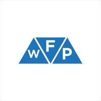 FWP triangle shape logo design on white background. FWP creative initials letter logo concept. vector