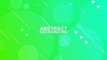 green and light blue gradient abstract geometric circle, line and triangle moving shape background vector illustrations EPS10