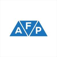 fap diseño de logotipo en forma de triángulo sobre fondo blanco. concepto de logotipo de letra de iniciales creativas fap. vector