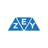 EZY triangle shape logo design on white background. EZY creative initials letter logo concept. vector