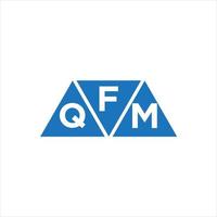 FQM triangle shape logo design on white background. FQM creative initials letter logo concept.FQM triangle shape logo design on white background. FQM creative initials letter logo concept. vector