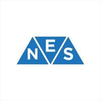ENS triangle shape logo design on white background. ENS creative initials letter logo concept. vector