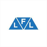 FLL triangle shape logo design on white background. FLL creative initials letter logo concept. vector