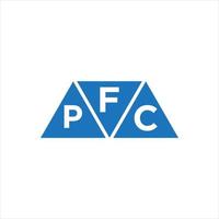 diseño de logotipo en forma de triángulo fpc sobre fondo blanco. fpc creative initials letter logo concept.fpc diseño de logotipo en forma de triángulo sobre fondo blanco. concepto de logotipo de letra de iniciales creativas de fpc. vector