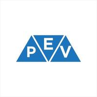 EPV triangle shape logo design on white background. EPV creative initials letter logo concept. vector