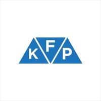 FKP triangle shape logo design on white background. FKP creative initials letter logo concept. vector