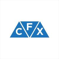 FCX triangle shape logo design on white background. FCX creative initials letter logo concept. vector