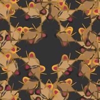Modern geometric and textures illustration pattern. Creative collage with shapes. Seamless pattern. Fashionable template for design. vector