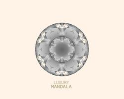 Round abstract luxury mandala. logo template design. vector illustration