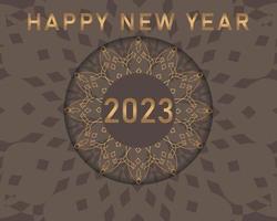 2023 Happy new year background design. greeting card, banner, poster. vector illustration. excellent design.