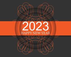 2023 Happy new year background design. greeting card, banner, poster. vector illustration. excellent design.
