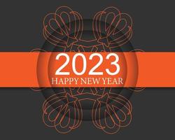 2023 Happy new year background design. greeting card, banner, poster. vector illustration. excellent design.