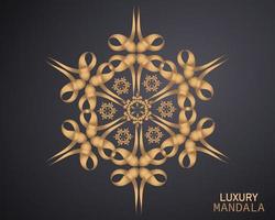 Round abstract luxury mandala. logo template design. vector illustration