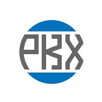 PKX letter logo design on white background. PKX creative initials circle logo concept. PKX letter design. vector
