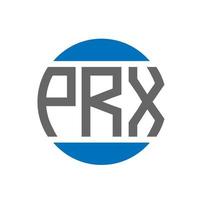 PRX letter logo design on white background. PRX creative initials circle logo concept. PRX letter design. vector