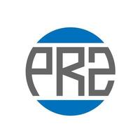 PRZ letter logo design on white background. PRZ creative initials circle logo concept. PRZ letter design. vector