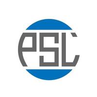 PSL letter logo design on white background. PSL creative initials circle logo concept. PSL letter design. vector