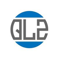 QLZ letter logo design on white background. QLZ creative initials circle logo concept. QLZ letter design. vector