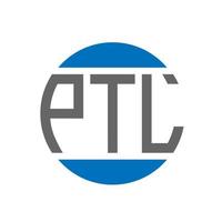 PTL letter logo design on white background. PTL creative initials circle logo concept. PTL letter design. vector