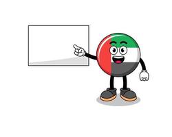 UAE flag illustration doing a presentation vector