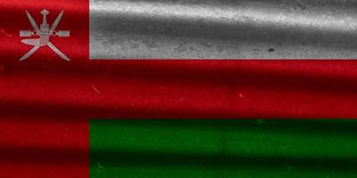 textura de la bandera de Omán como fondo foto