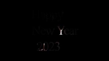 Happy new year 2023 celebration background video