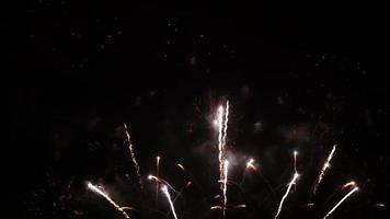 fogos de artifício e celebração do ano novo 2023 video