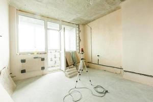 Renovation concept - room during restoration photo