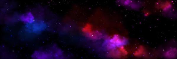 nebulosa, centelleo, polvo de estrellas en el fondo de la galaxia vector