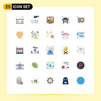 25 Creative Icons Modern Signs and Symbols of wellness relaxation monitor massage report Editable Vector Design Elements