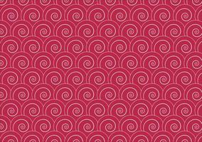 Seamless geometric pattern. Geometric background in the form of snails on a burgundy background. vector