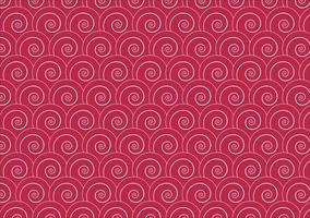 Seamless geometric pattern. Geometric background in the form of snails on a burgundy background. vector