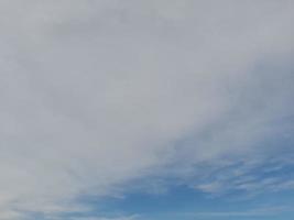 blue sky with puffy clouds background. Natural background photo