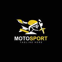logotipo de automovilismo, motor vectorial, diseño automotriz, reparación, repuestos, equipo de motocicletas, compra y venta de vehículos y marca de la empresa vector