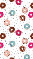 Background for bakery donut shop and cafe.  The format is suitable for social media stories. vector