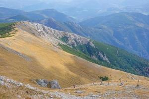 many trails on the top from the highest mountain of lower austria photo