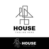 House Logo, Simple Building Vector, Construction Design, Housing, Real Estate, Property Rental vector