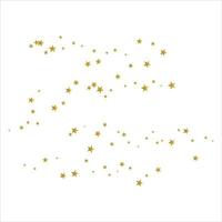 Golden scattered stars on sky spread icon flat design. vector