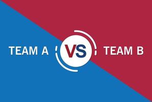 Competition blue and red versus team background. vector