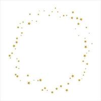 Golden scattered stars on sky spread icon flat design. vector