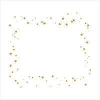 Golden scattered stars on sky spread icon flat design. vector