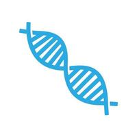 Medical spiral genetic DNA icon isolated flat design vector illustration.