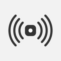 Sensor icon isolated flat design vector illustration.