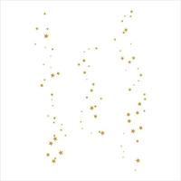 Golden scattered stars on sky spread icon flat design. vector